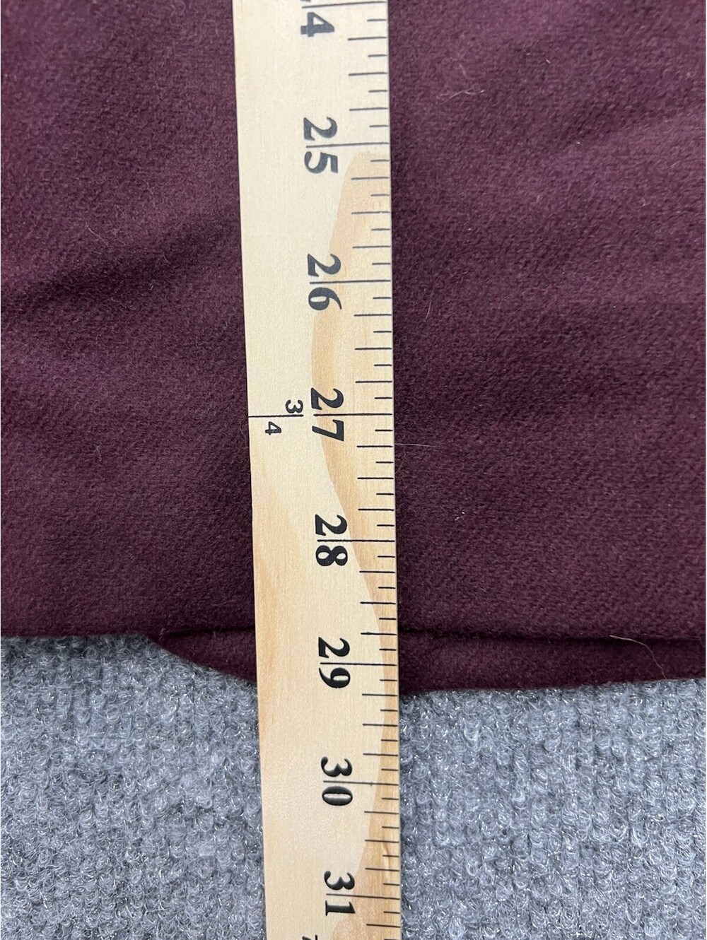 Vintage Sag Harbor Burgundy Wool Blazer – Size 8 - Picture 7 of 7